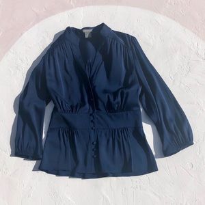 LOFT Silk Teal Blouse